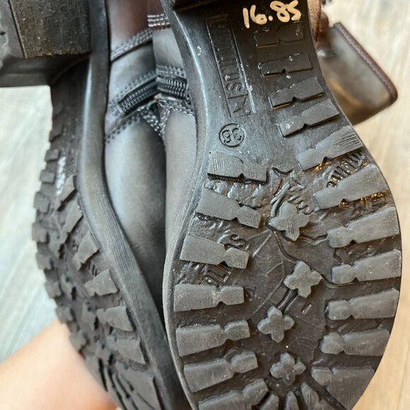 Pikolinos Boots Le Mans EU 36 US 5.5 Calfskin Gray Brown Buckle 838-9233 $249 - Picture 7 of 7